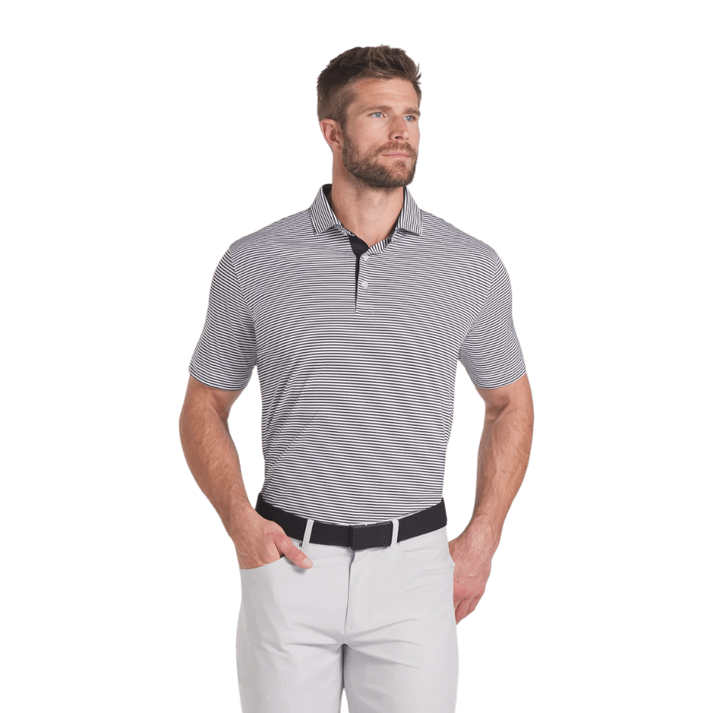 Puma Isle Pique Black/White Glow Polo