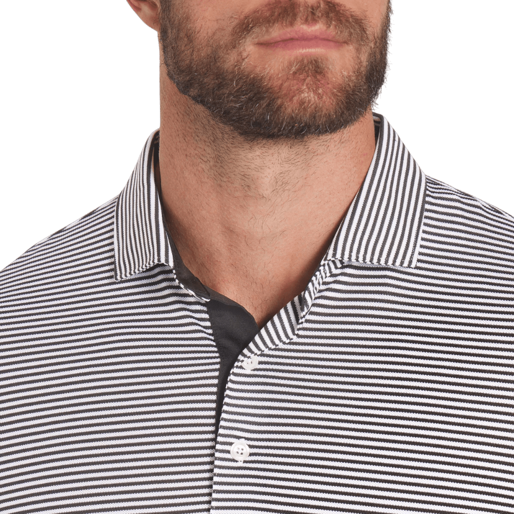 Puma Isle Pique Black/White Glow Polo