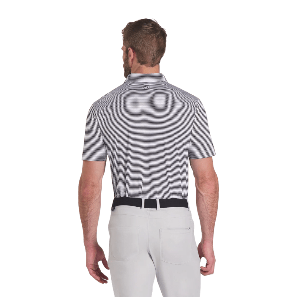 Puma Isle Pique Black/White Glow Polo