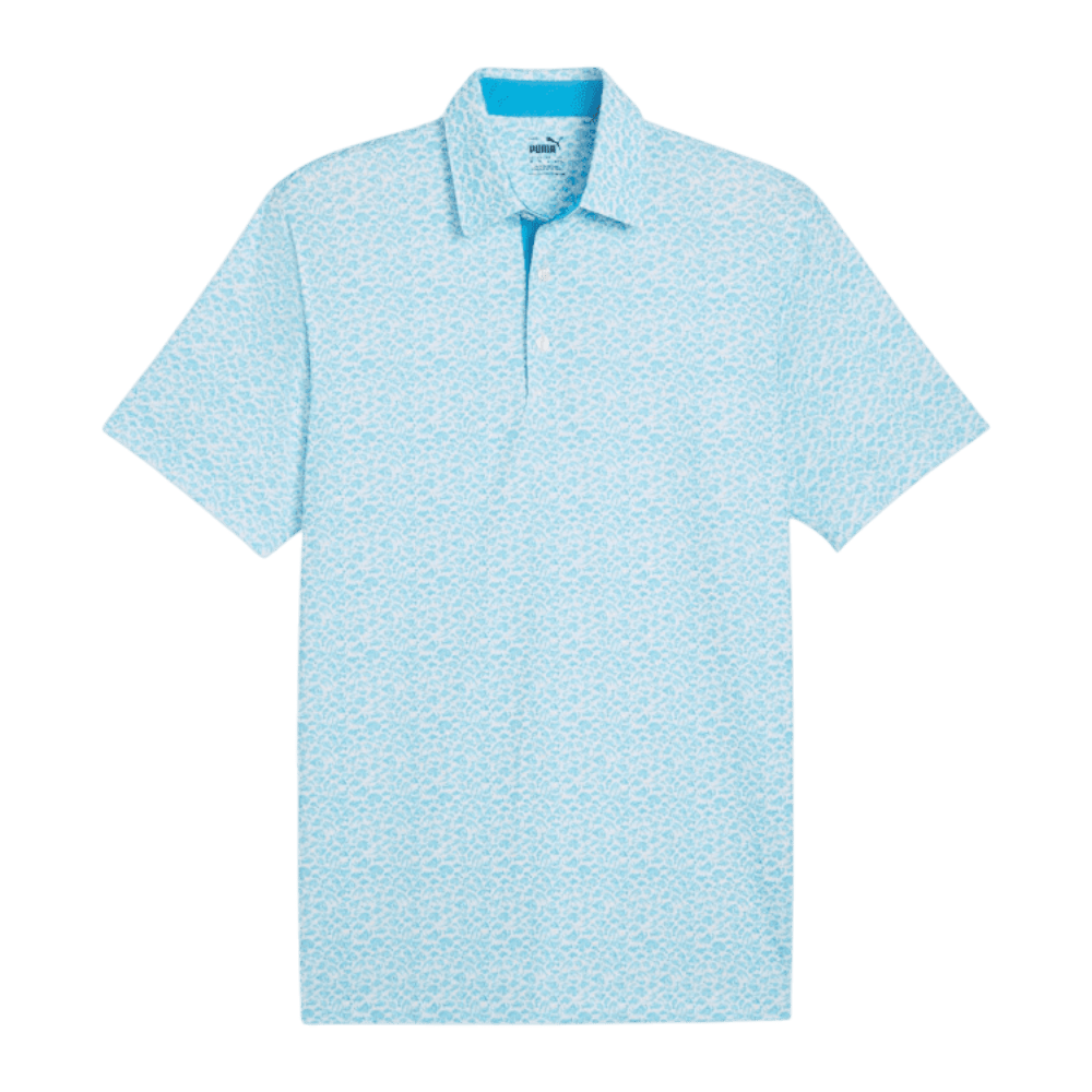 Puma MATTR Piranha Aqua Blue Polo