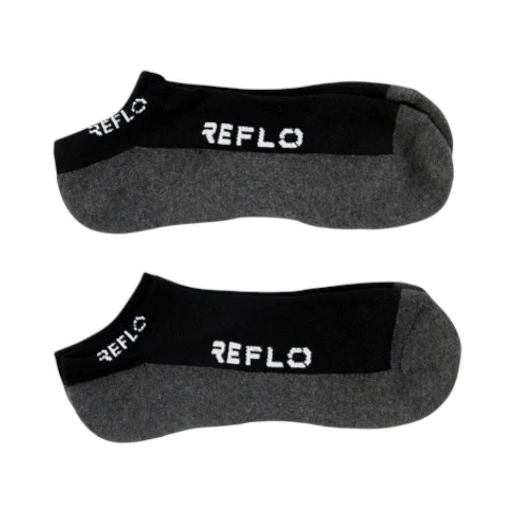 Reflo Lugano Black Trainer Sock 2 Pack