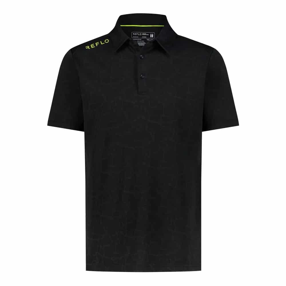 Reflo Yamuna Short Sleeve Black Polo