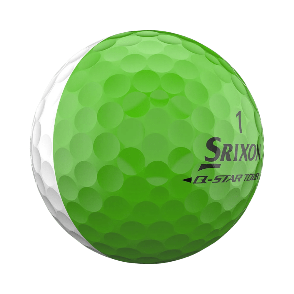 Srixon Q-Star Tour Divide White/Lime Green Golf Balls