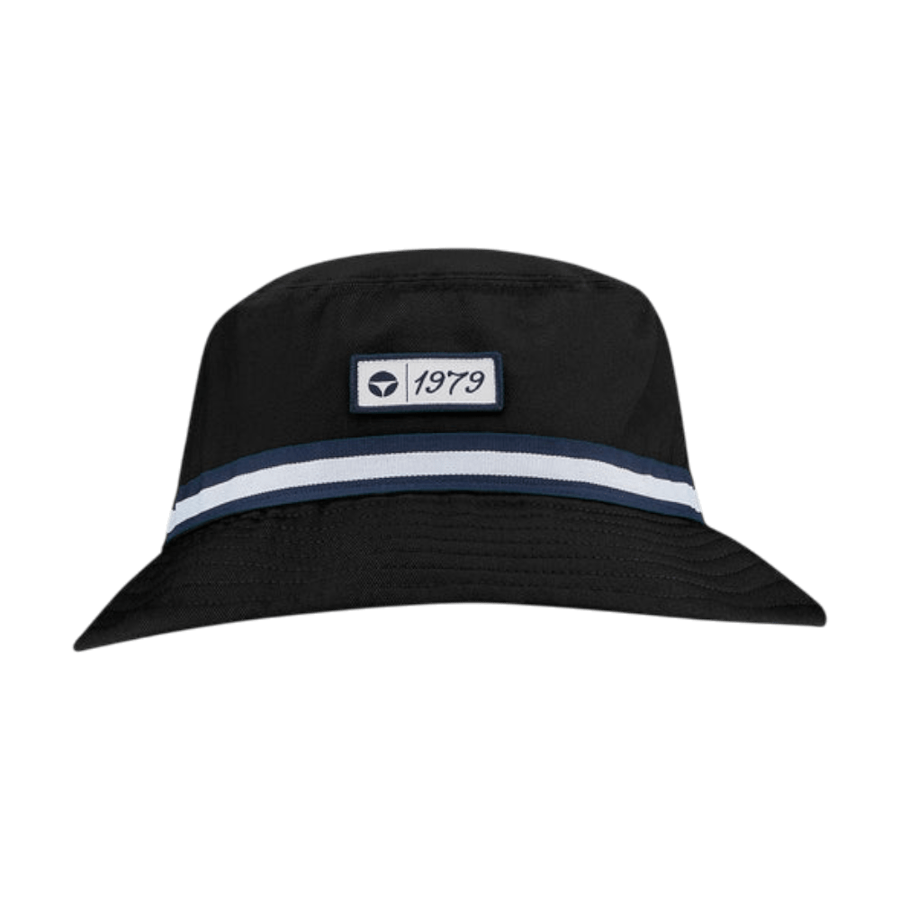 TaylorMade Vintage Twill Black Bucket Hat