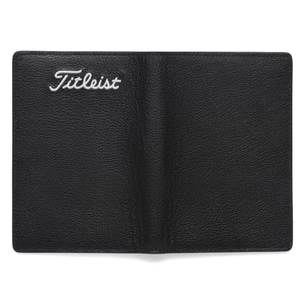 Titleist Leather Black/White Scorecard Holder