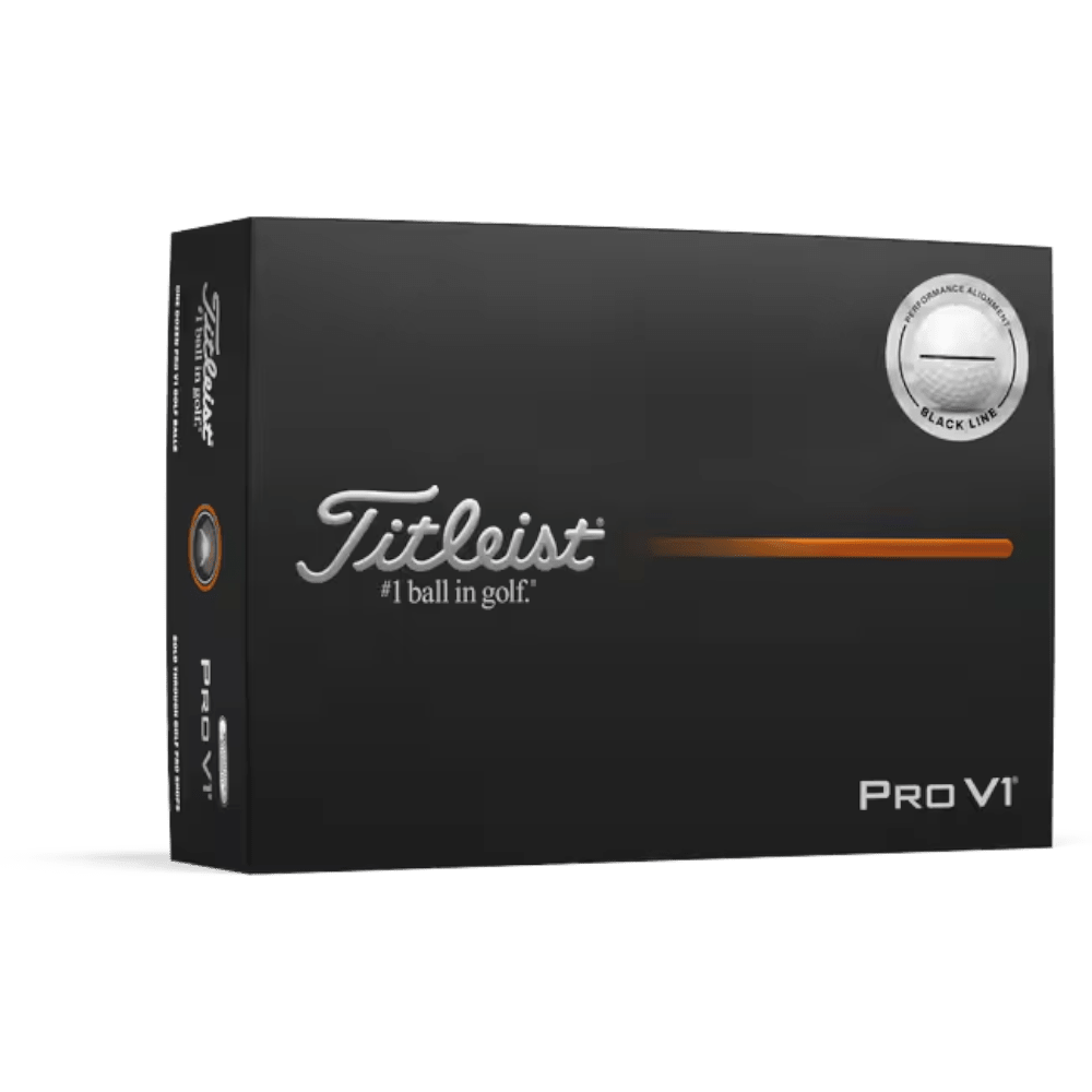 Titleist Pro V1 2025 Black AIM Performance White Golf Balls