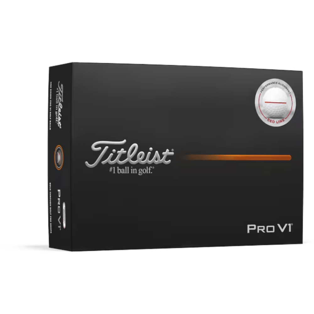 Titleist Pro V1 2025 Red AIM Performance White Golf Balls