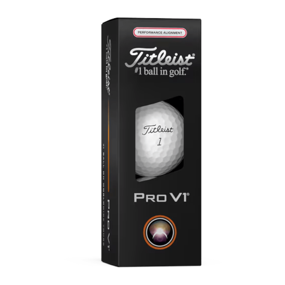Titleist Pro V1 2025 Red AIM Performance White Golf Balls
