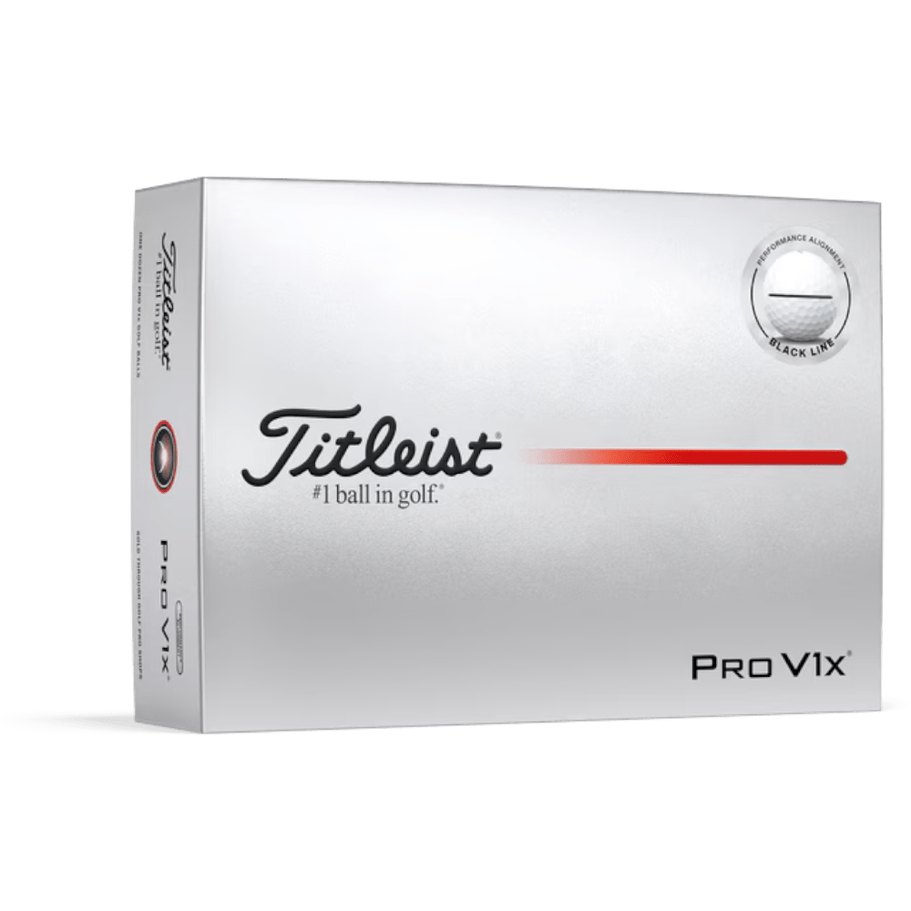 Titleist Pro V1x 2025 Black AIM Performance White Golf Balls