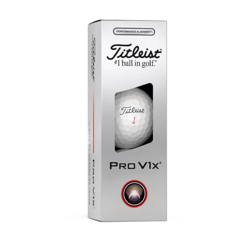 Titleist Pro V1x 2025 Black AIM Performance White Golf Balls