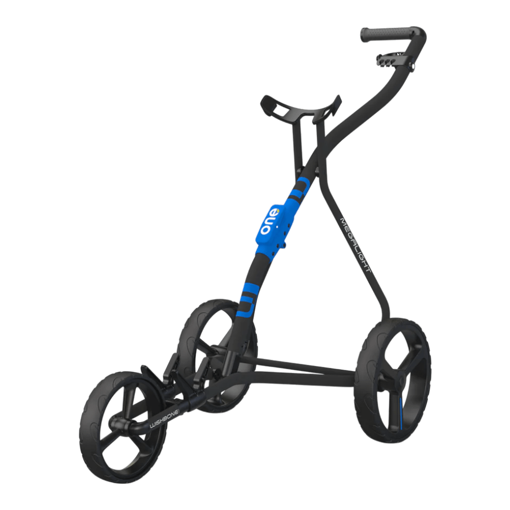 Wishbone One Charcoal/Blue Push Cart