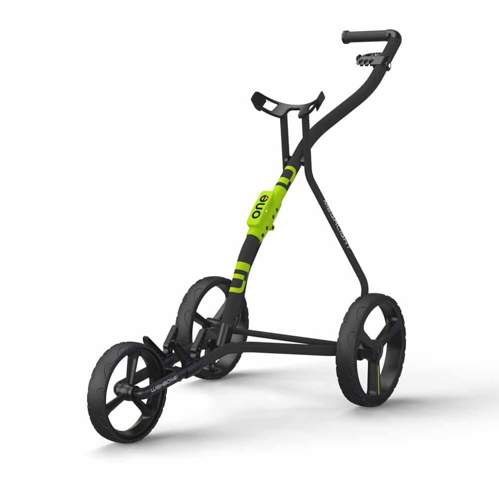 Wishbone One Charcoal/Lime Push Cart