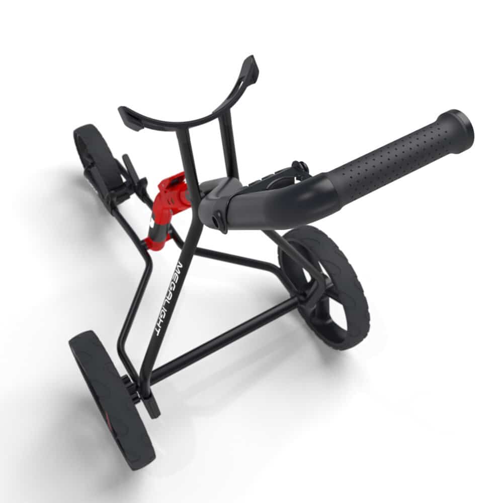 Wishbone One Charcoal/Lime Push Cart