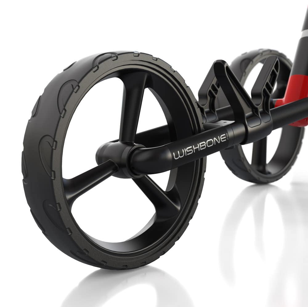 Wishbone One Charcoal/Lime Push Cart
