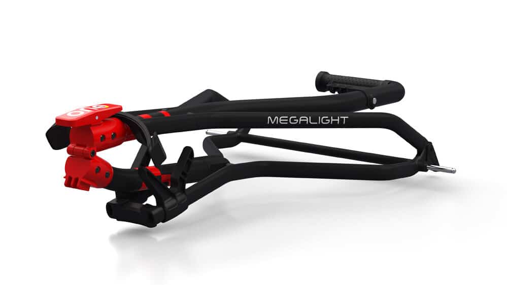 Wishbone One Charcoal/Red Push Cart